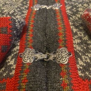 LLbean 100% wool square neck sweater